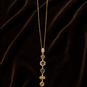 Multi-Gemstone Drop Necklace